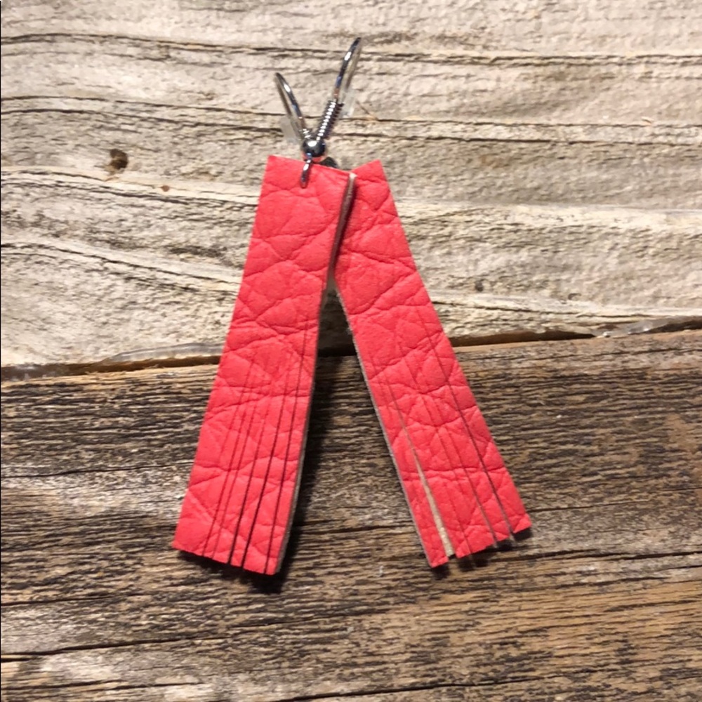 Leather earrings